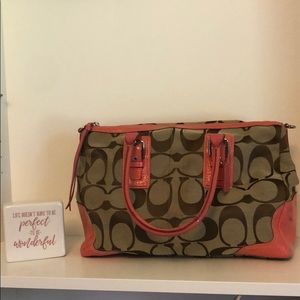 Coach Hampton signature satchel